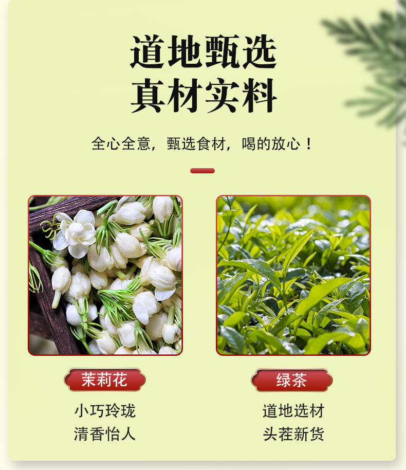 Jasmine Green Tea Mo Li Hua Cha 3g x 50 Teabags Bulk Pack Hot Brew Sugar Free key features
