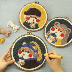 ロシアのスタンプ刺繍手作り diy ウール絵画カップルヘビ年装飾品刺繍ギフト材料パッケージ