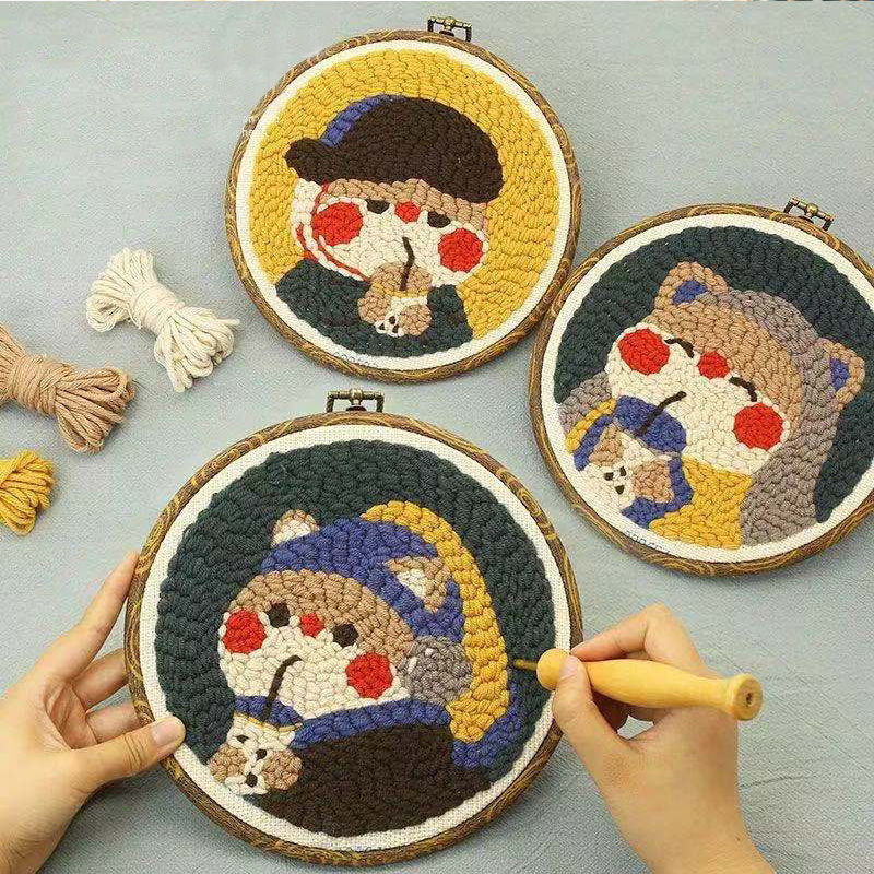 ロシアのスタンプ刺繍手作り diy ウール絵画カップルヘビ年装飾品刺繍ギフト材料パッケージ|undefined