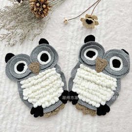 厂家直销卡通米奇冰岛绒立体手钩毛线花 时尚女装T恤布贴补丁服饰