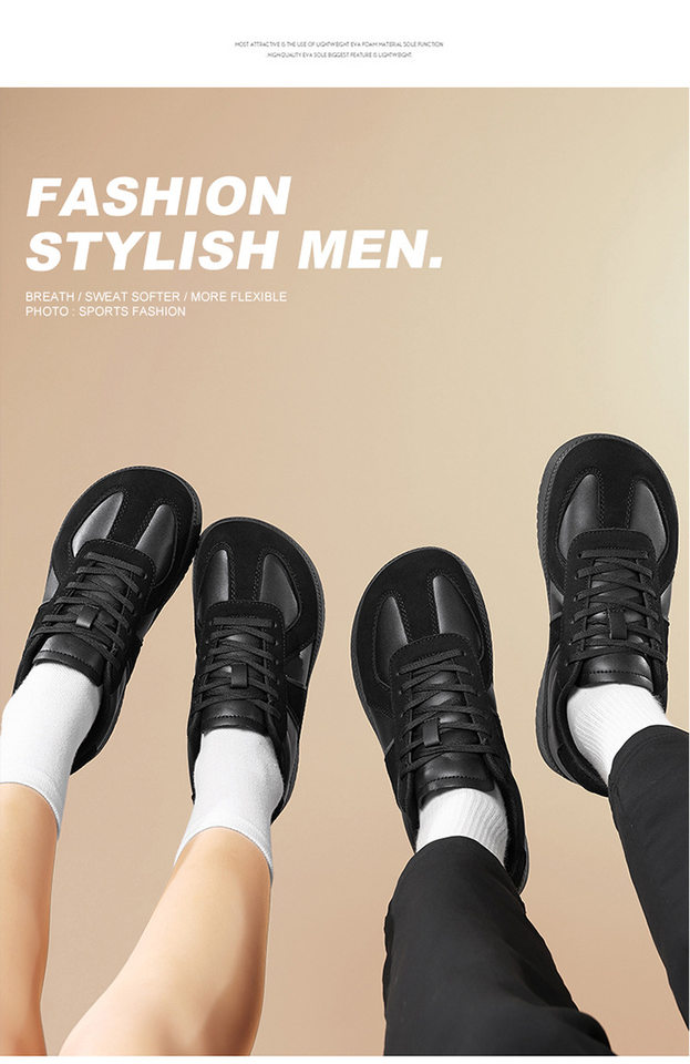 Giày sneaker da lì phối lưới form rộng mũi tròn, đế cao 3–5 cm, dây buộc, unisex — Trắng đen, Xám trắng, đen chi tiết 27