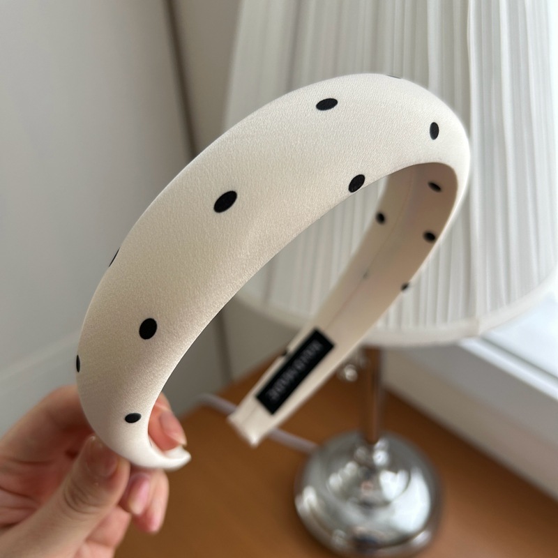 Women's Gender Vintage Style Simple Style Women's Polka Dots Satin Hair Band