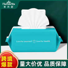 跨境英文含75%酒精消毒湿巾家用大包卫生湿巾一次性除菌湿巾厂家