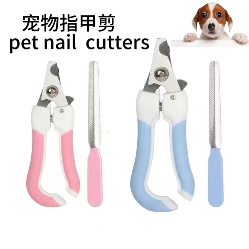 Pet nail clippers nail grinder stainless steel size cat dog special nail clippers