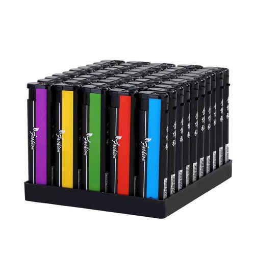 Wholesale Thickened Anti-Wind Lighter, 156 Packs, Each with 50 Regular Household Plastic Electronic Disposable Lighters