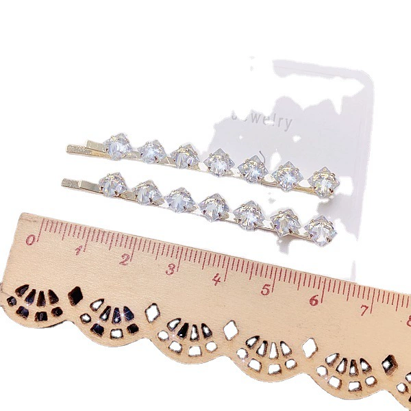Корейские милые модные челки с zircon жемчужиной, шпилька для волос, микрорезьба, простой и элегантный дизайн