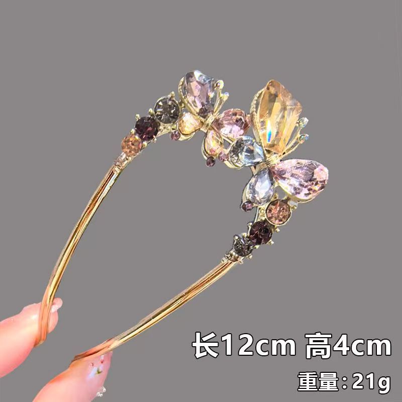 Gufeng Hanfu Accesorios para el cabello Horquilla para el cabello en la parte posterior de la cabeza Chica de estilo chino Too de balanceo con flecos Horquilla Accesorios para el cabello al por mayor