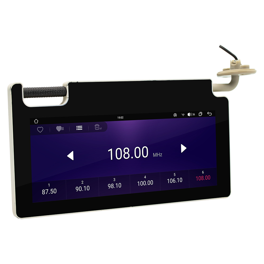 Transfronterizo 10.25 pulgadas pantalla grande Android visor solar de alta definición espejo de maquillaje de automóviles carplay inteligente dual Bluetooth