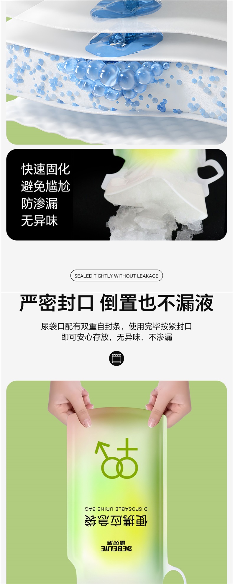 Emergency Urine Bag Portable Disposable Unisex Travel Car Urinal Toilet Urine Large Capacity Hospital Use