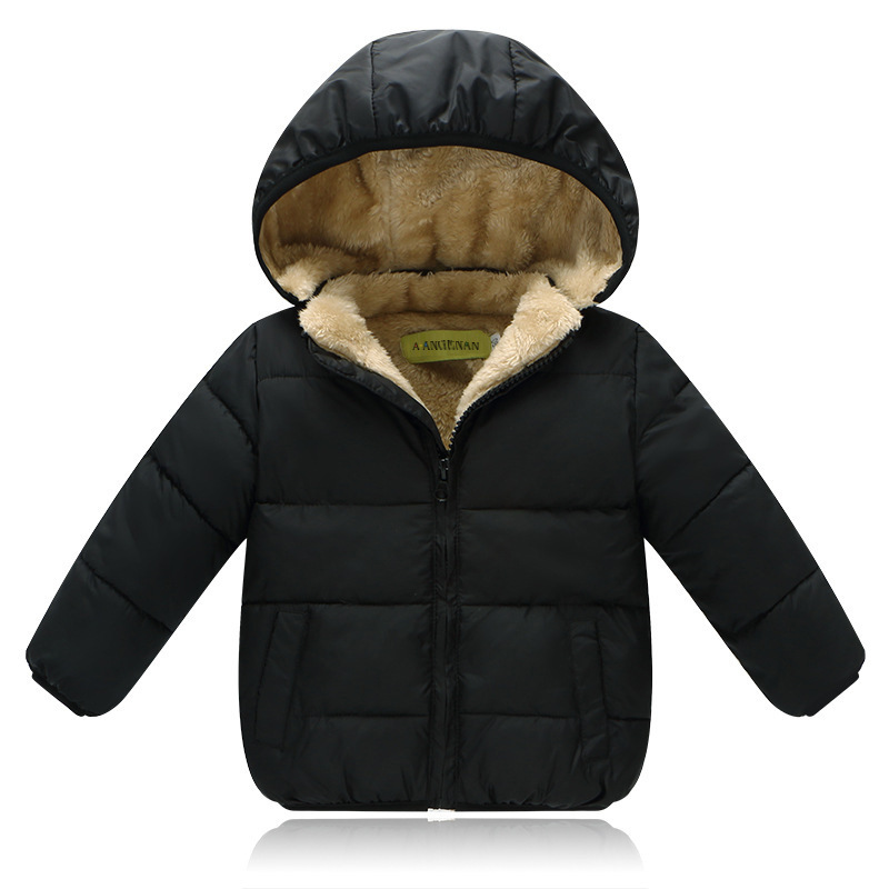 Ropa de Invierno para Niños 2025, Chaqueta con Capucha para Bebés, Forrada de Felpa, Gruesa, para Niños y Niñas, Chaqueta de Plumón para Niños Pequeños y Medianos