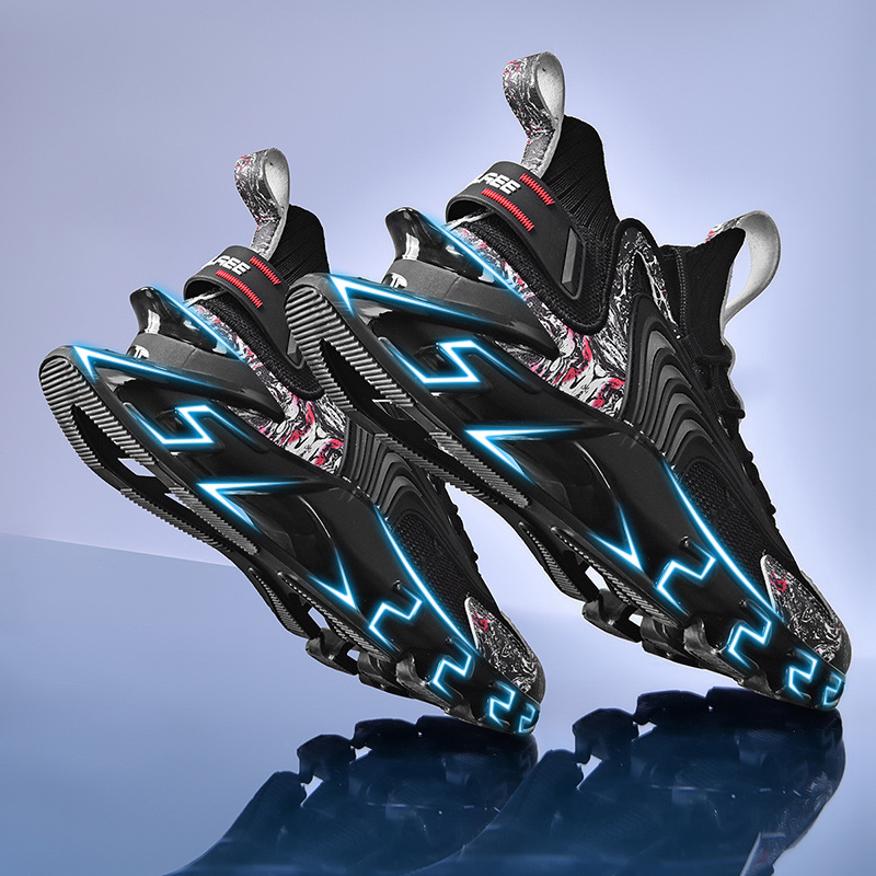 Scarpe da corsa da uomo Scarpe sportive Scarpe da passeggio Scarpe da ginnastica Scarpe da ginnastica versatili antiscivolo ammortizzate in tessuto_voghion.com