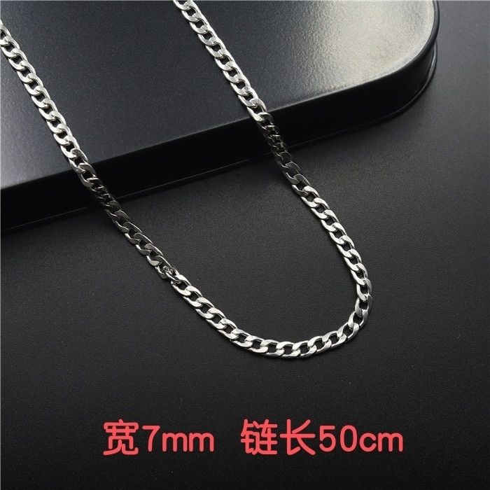 Collier croix double couche pour homme, style hip-hop européen et américain, tendance Instagram, design de niche, cubain_voghion.com