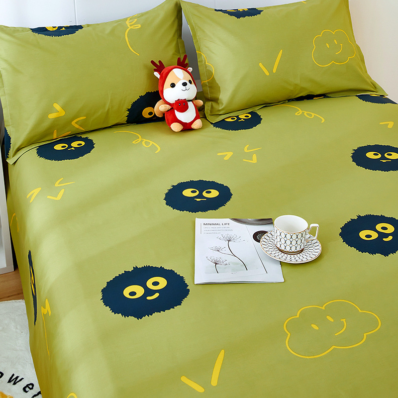 Sábanas de algodón 100% para niños de una sola pieza de algodón dibujos animados lindo ins dormitorio de estudiantes masculinos y femeninos dinosaurio único