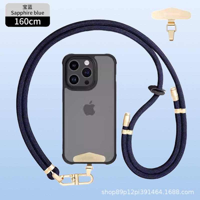 8mmクロスボディ、バックホルターネック携帯電話ストラップ、調節可能なハイエンドメタルバックルスペーサー、屋外紛失防止カメラストラップ|undefined
