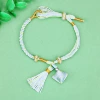 Hanging tassel silk rice dumpling twist flower knot longevity thread - blue