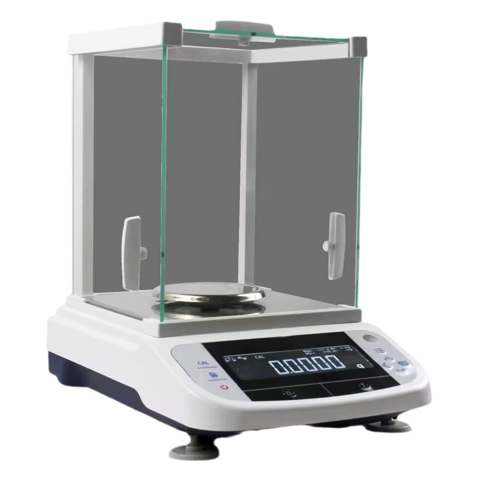 Электронные аналитические весы 0,1 мг, лабораторные весы с точностью до десяти тысячных грамма, высокоточные электронные весы.