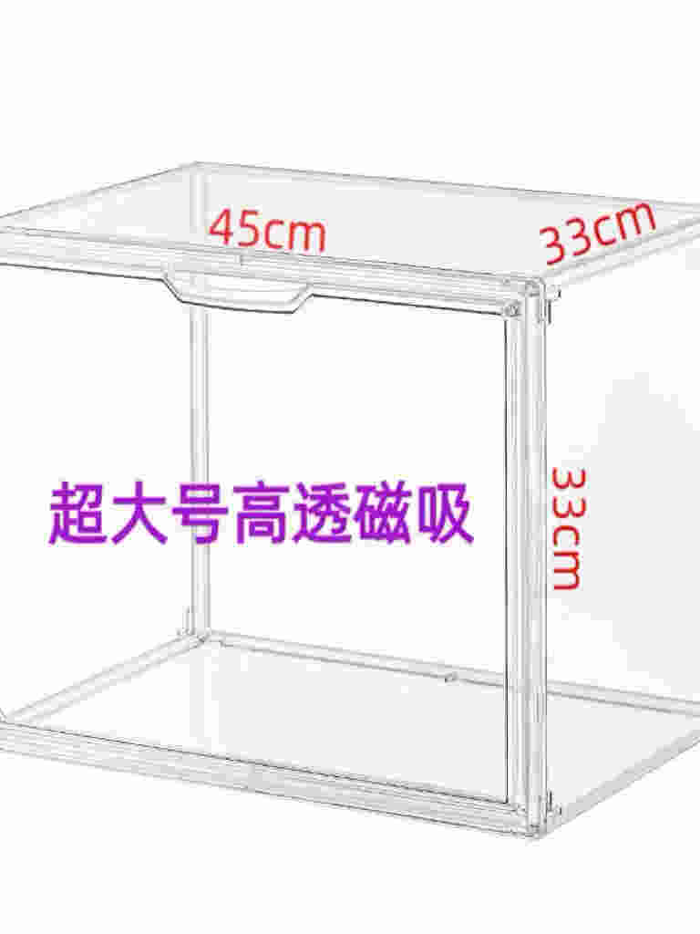头盔收纳盒号亚克力展示盒尘氧化娃娃玩偶手办包包收纳柜
