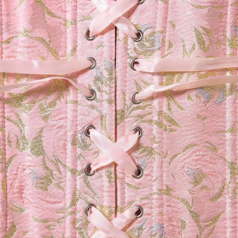 Europa y los Estados Unidos quieren un patrón rosa cinturón para el pecho, soporte de pecho para la corte, ropa de corte para mujeres, comercio exterior, oferta internacional.