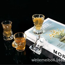 玻璃杯创意人体杯烈酒杯无铅加厚洋酒一口杯玻璃杯洋酒杯白酒杯