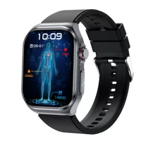 2024 новая умная часы ET585 с Bluetooth-звонками, ЭКГ, анализом состава тела, измерением давления, уровня сахара, пульса и мониторингом артериального давления