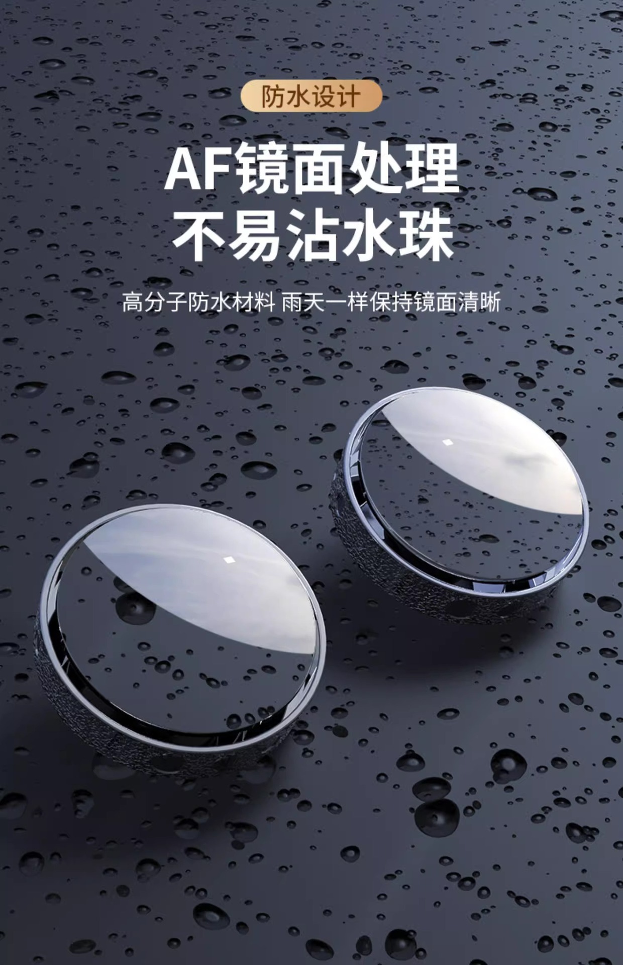 Car reversing rearview mirror small round mirror blind zone artifact HD auxiliary reflective mirror 360 degree panoramic suction cup