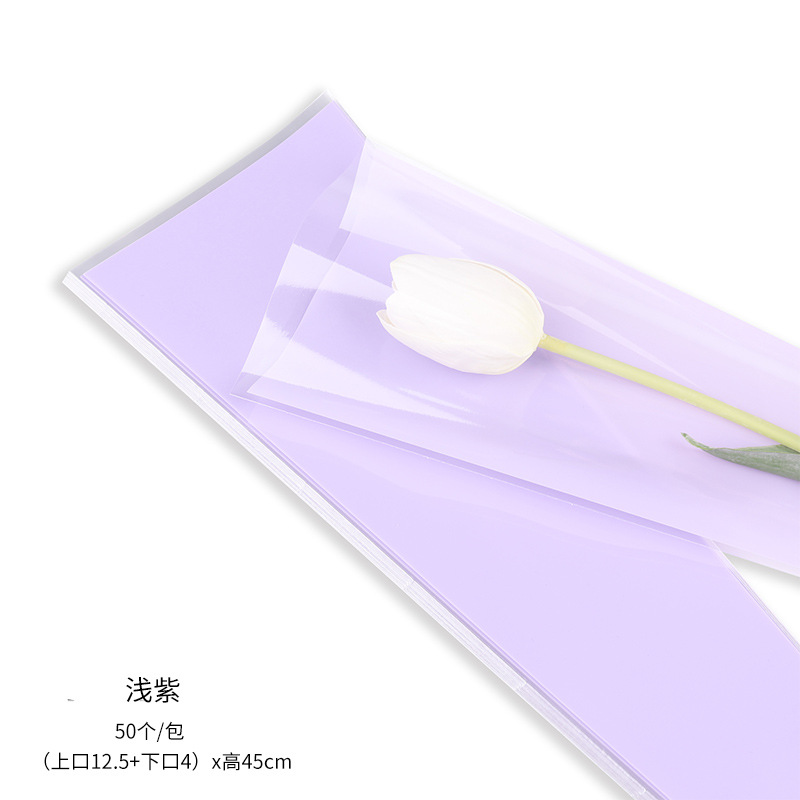 (procesamiento personalizado) macarón de color sólido bolsas de paquete de flores materiales de embalaje