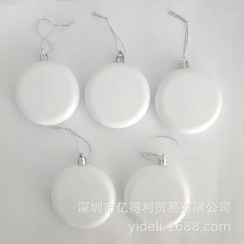 2025跨境爆款圣诞白色圆块装饰品 圣诞树悬挂装饰 圣诞节氛围布置|undefined