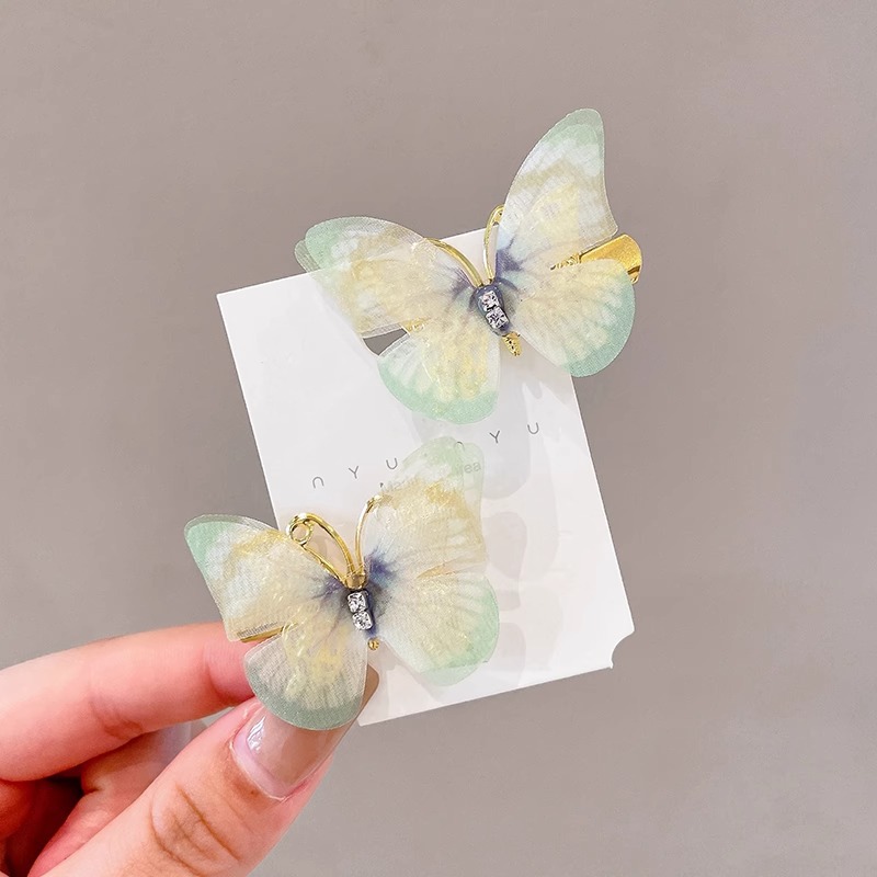 Super hada mariposa horquilla accesorios para el cabello para niños niña bebé lindo tocado horquilla niña flequillo clip lateral tocado