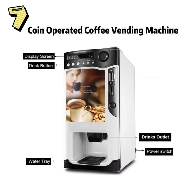 7 Café loves auto coin operated coffee vending machine 8703B