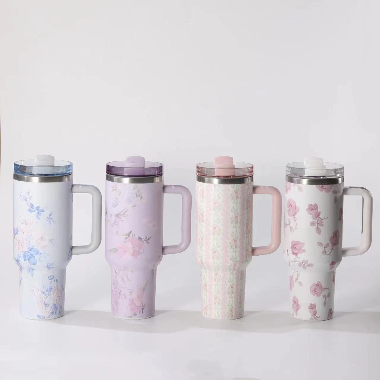 925g Weight Thermos Cup Kitchen and drinking utensils 1 Piece Quantity Daily Occasion 201 Stainless Steel, 304 Stainless Steel Material Flower Pattern Casual Style Casual Flower 201 Stainless Steel 304 Stainless Steel Thermos Cup 1 Piece 7