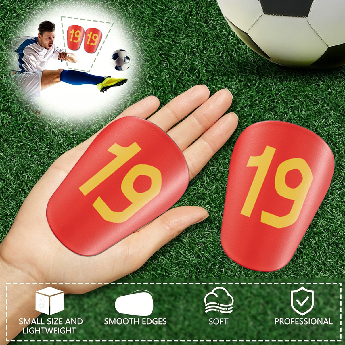Football Shin Guard Children's and Adult Sports Protection Inserts