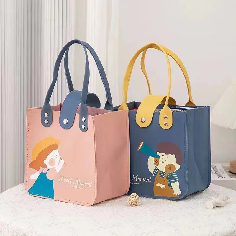 宝宝满月礼盒手提仿皮包六一儿童节礼盒生日满月周岁伴手礼空盒子