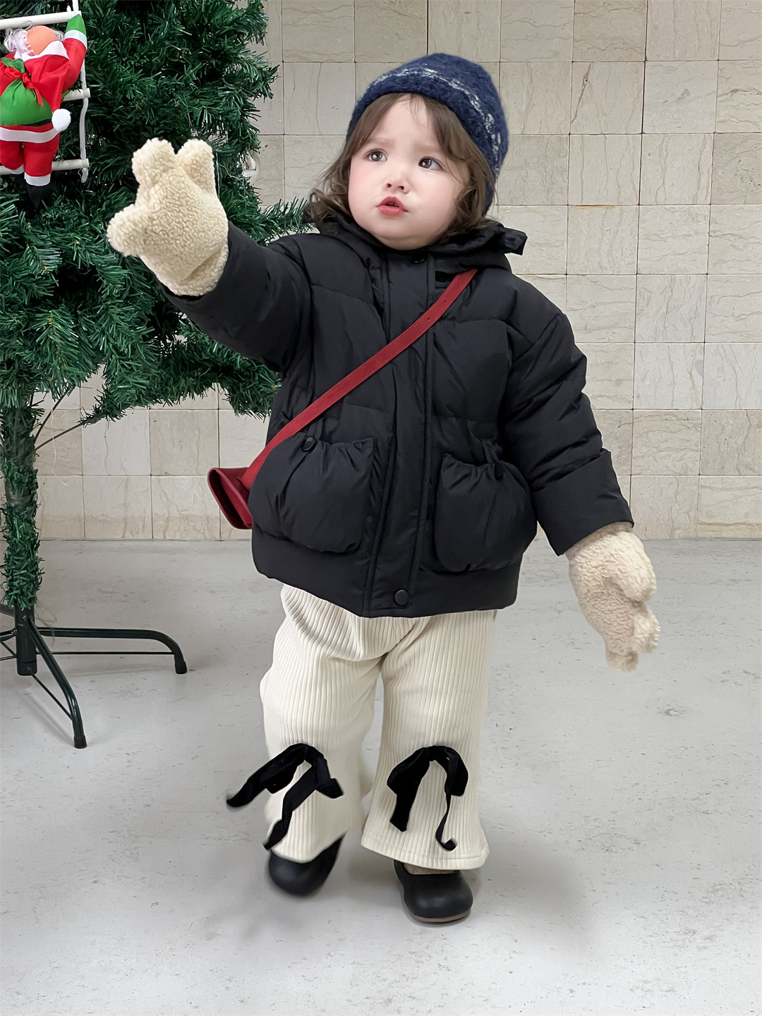 Invierno de niños abrigos de algodón grueso chaqueta de ropa infantil coreana chaqueta de algodón encapuchado bebé ropa de invierno de algodón cálido