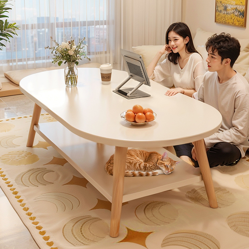 茶几客厅家用小户型双层桌子简易出租屋用简约卧室创意沙发小茶桌|undefined