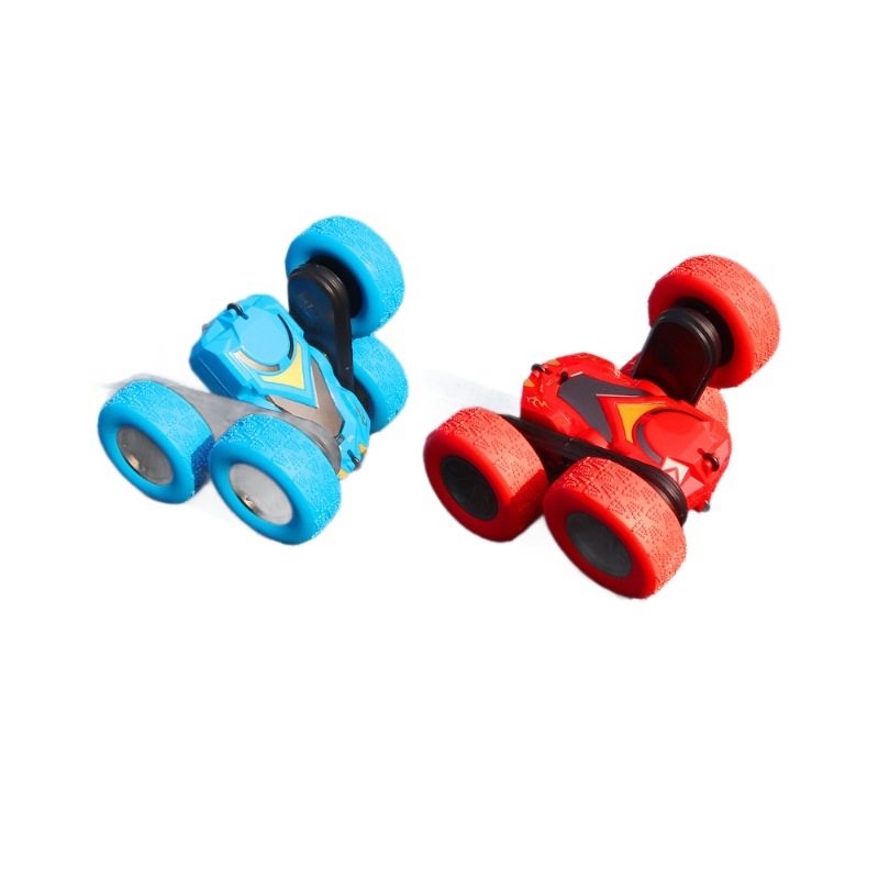 Transfronterizo RC coche de control remoto recargable doble cara acrobacias giratorias vehículo todoterreno para niños 2.4G coche de juguete eléctrico de control remoto