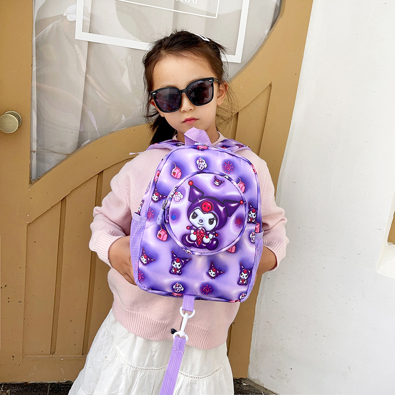 Mochila de jardín de infantes para niños y niñas, bolsas lindas, mochila de dibujos animados para niñas, Kulomi