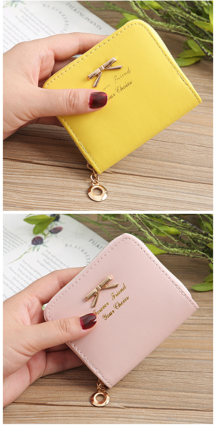 Women's Solid Color Pu Leather Zipper Wallets display picture 3