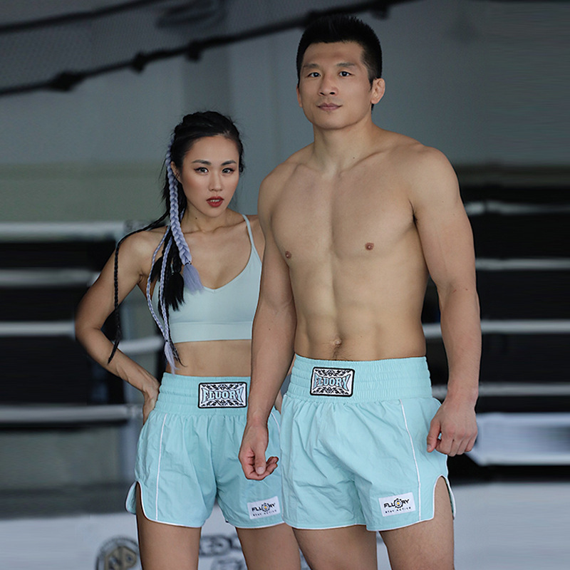 FLUORY Fire Base Muay Thai Sanda Fighting Fighting Training Competition Shorts Children Adult Unisex Pants