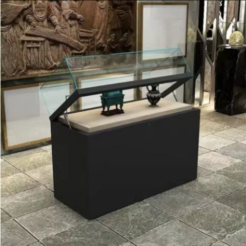博物馆玻璃展示柜公司产品样品陈列柜台字画古董玩文物玉器展示台