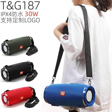 新款TG187无线便携式蓝牙音箱 户外背带小战鼓低音炮大功率音响
