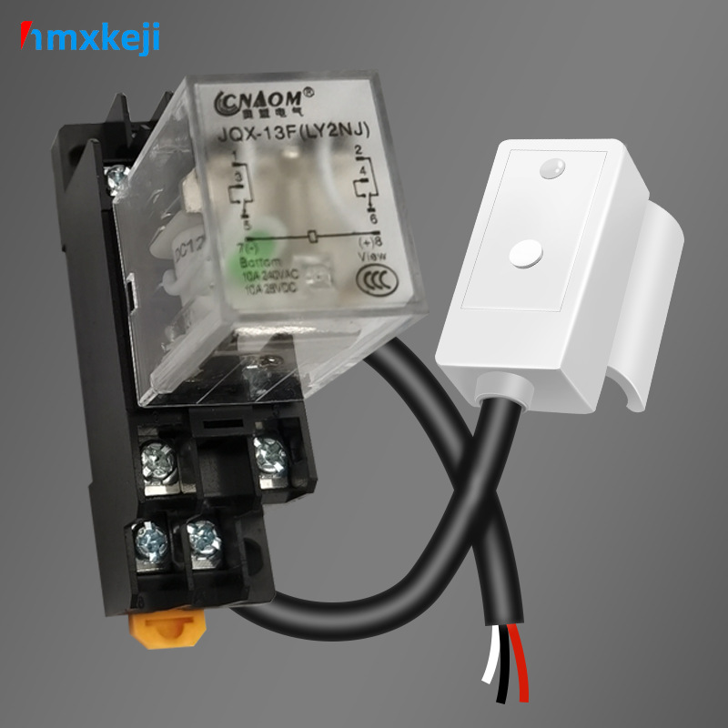 继电器+水管卡口设计非接触传感器组合