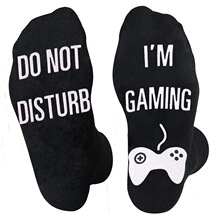 I 44885 Non Slip Letter Socks ��ĸ������Ͳ�� �羳ŷ��