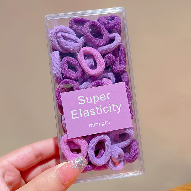 Banda de goma para niños cabeza de corbata femenina chica de alto aspecto no duele el pelo trenza de bebé cabeza cuerda chica Cola de Caballo banda de goma anillo de goma