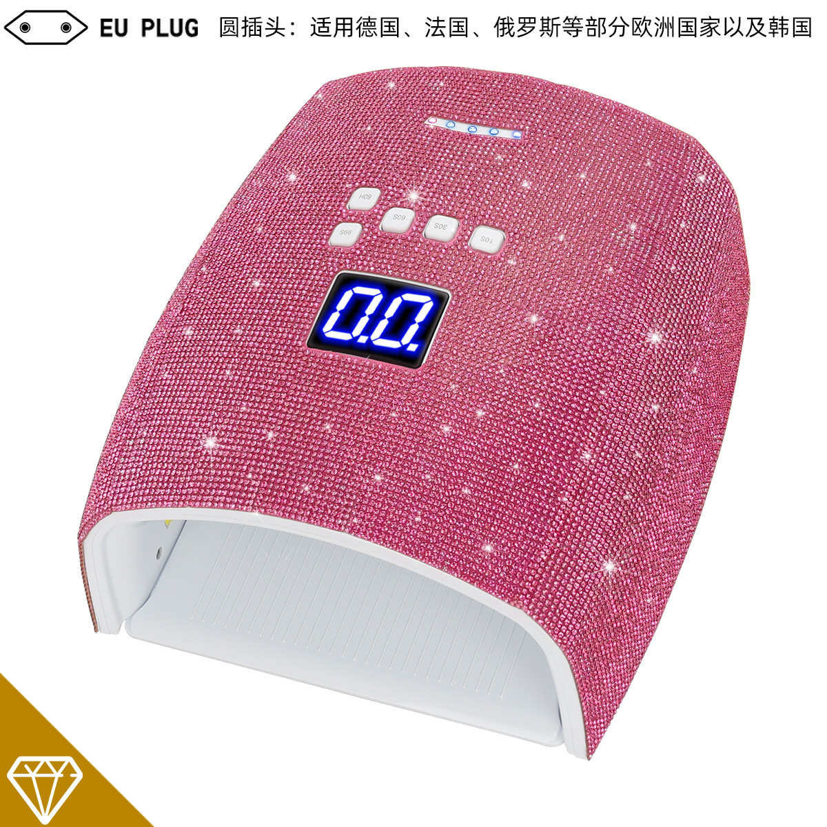 Nuevos productos transfronterizos S10 taladro inalámbrico almacenamiento de luz de manicuras máquina de fototerapia 66W alta potencia manicuras lámpara