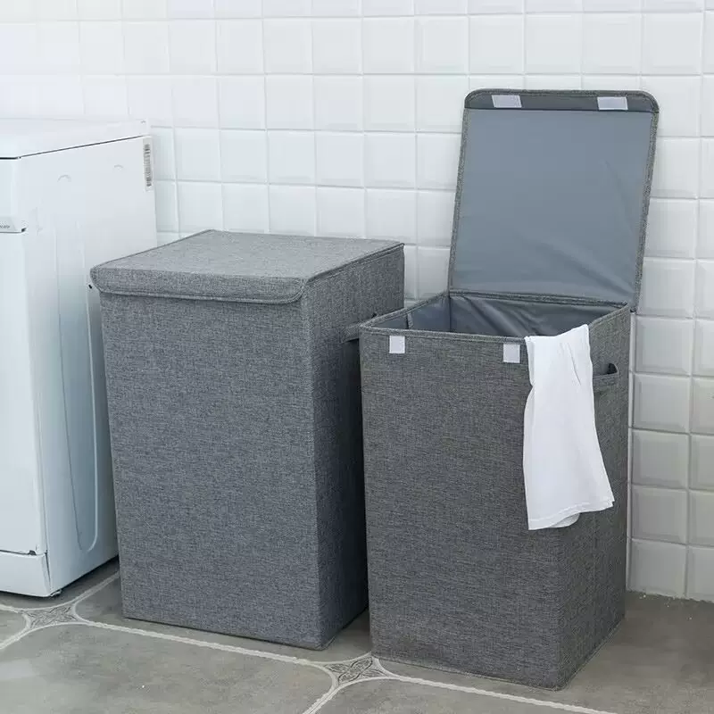 北欧风脏衣篓加厚布艺脏衣服收纳篮立体可折叠脏衣桶大容量收纳箱