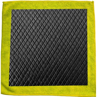 Car cleaning tools — Cloth, Car Cleaning Mud, Car Decontamination - vertical-diamond-shaped-mud-cloth-yellow