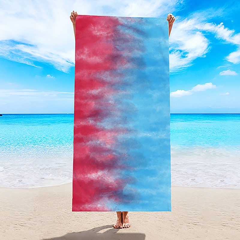 Toalla de playa transfronteriza, toalla de secado rápido, toalla de baño de microfibra, comercio exterior, Amazon, chal de natación con estampado digital europeo y americano
