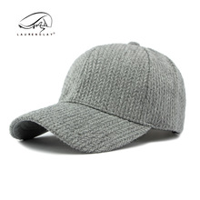 2024秋冬季新款硬顶棒球帽女户外防晒遮阳帽简约光板羊毛呢鸭舌帽