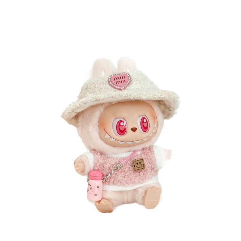 第一世代と第二世代のラブブベビー服ビニールブラインドボックスペンダントかわいいぬいぐるみ帽子服スーツアクセサリー|undefined