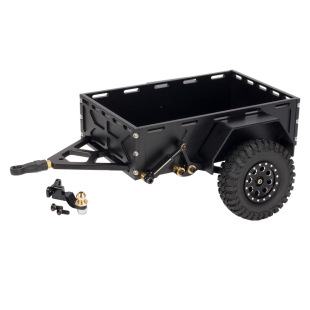 RC Climbing Car Small Trailer Rear Trailer Simulation Model Car Aluminum Alloy Trailer 1/18 TRX4M 1/24 SC